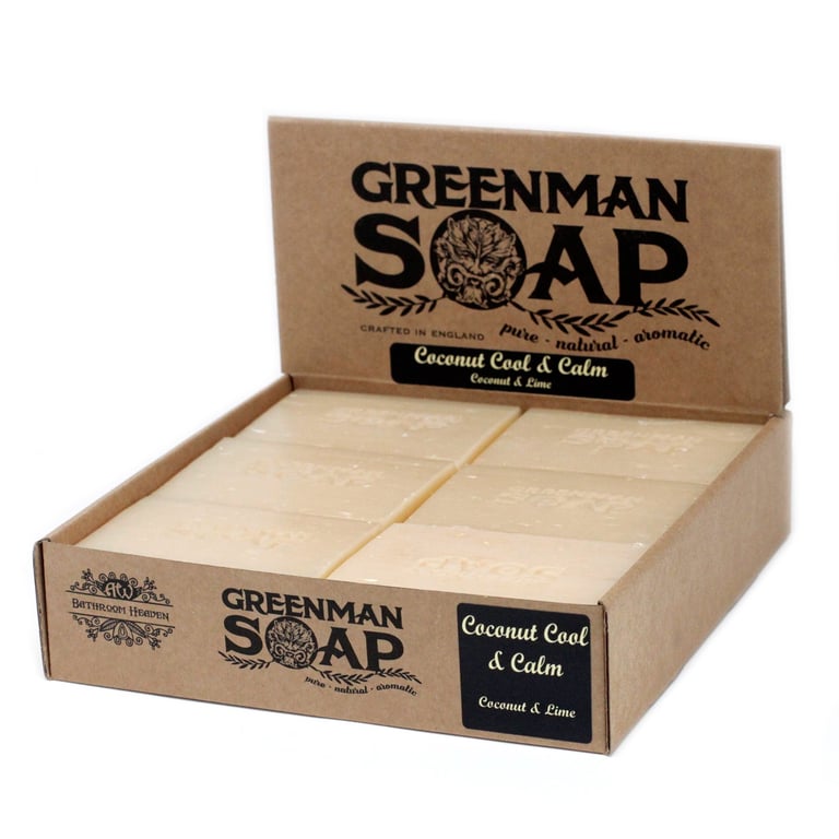 Greenman Coconut Cool & Calm Natural Soap Slice 100g - Soothing Home Skincare