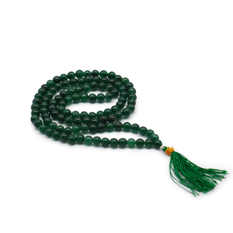 Jade 108 Bead Mala - Durable & Spiritual, Premium Quality