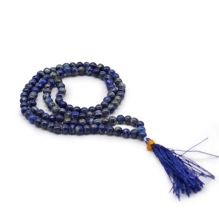 108 Bead Lapis Mala - Spiritual Focus Aid - Unbranded