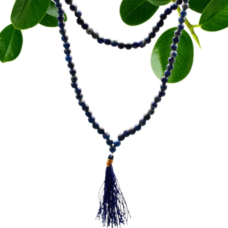 108 Bead Lapis Mala - Spiritual Focus Aid - Unbranded