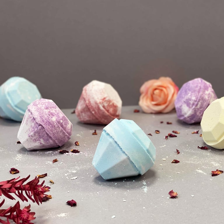 Blue Belle Bath Gem - Luxurious Bathroom Decorative Item for Home Essentials and Beauty