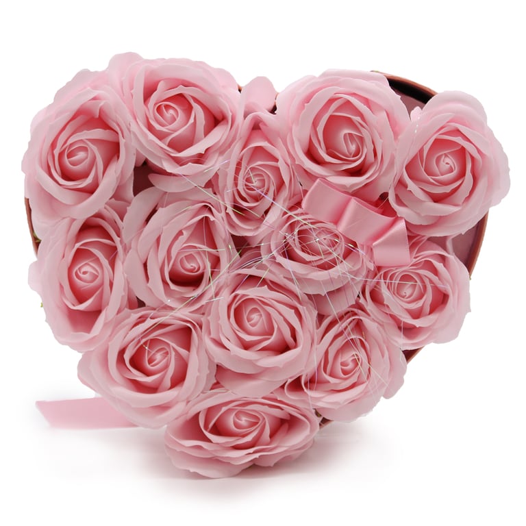 13 Pink Rose Soap Flower Gift Bouquet - Heart Design by Brand Name