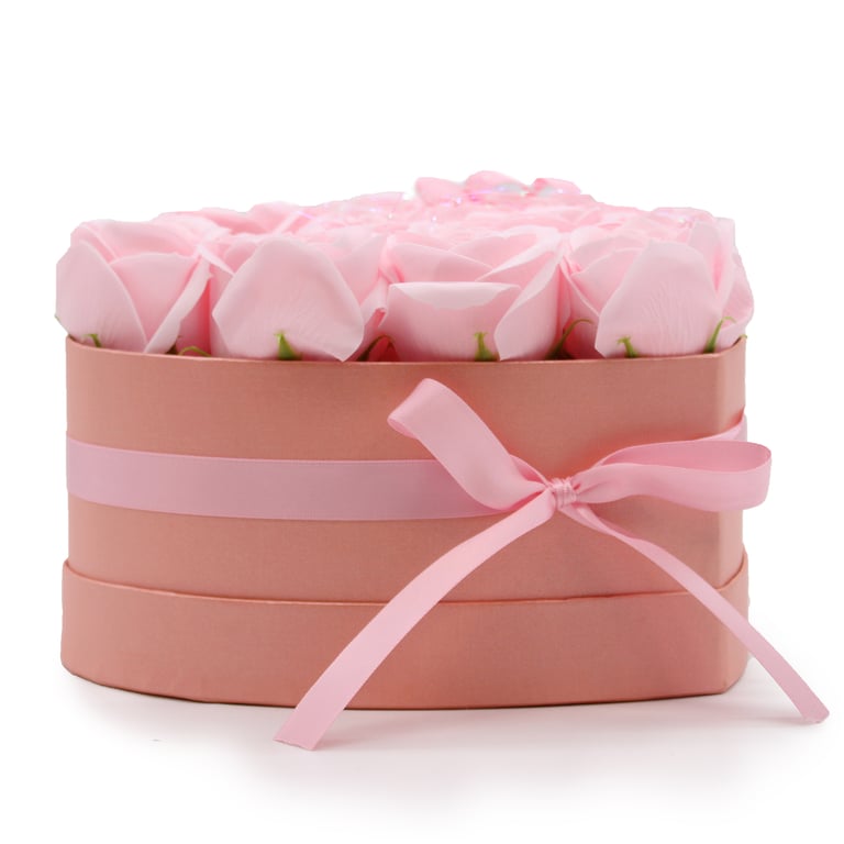 13 Pink Rose Soap Flower Gift Bouquet - Heart Design by Brand Name