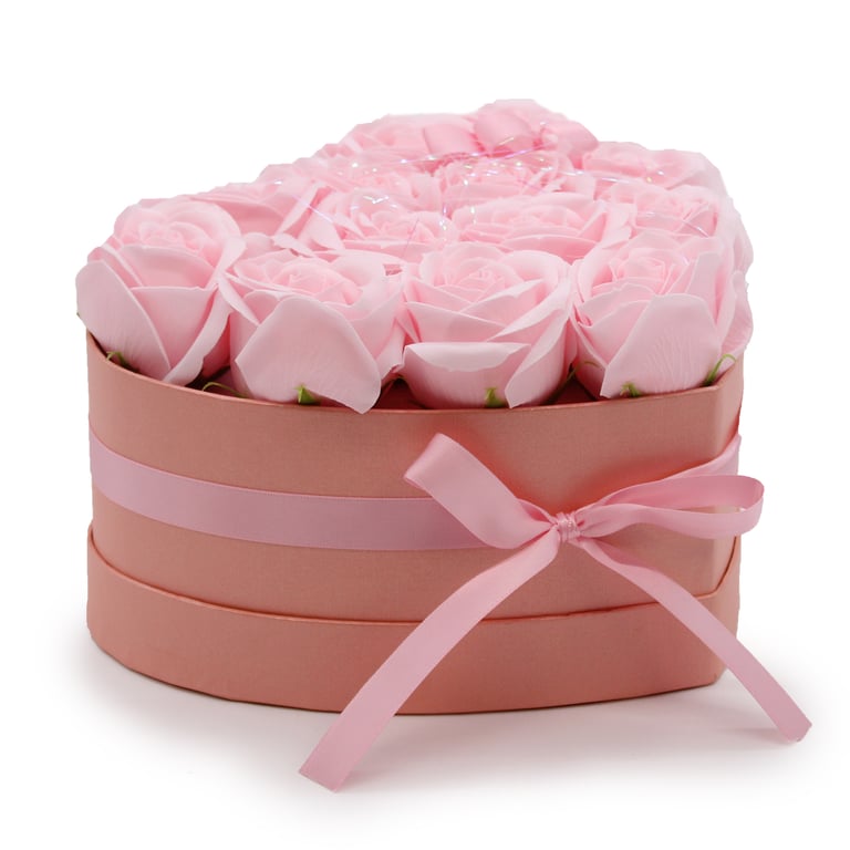 13 Pink Rose Soap Flower Gift Bouquet - Heart Design by Brand Name