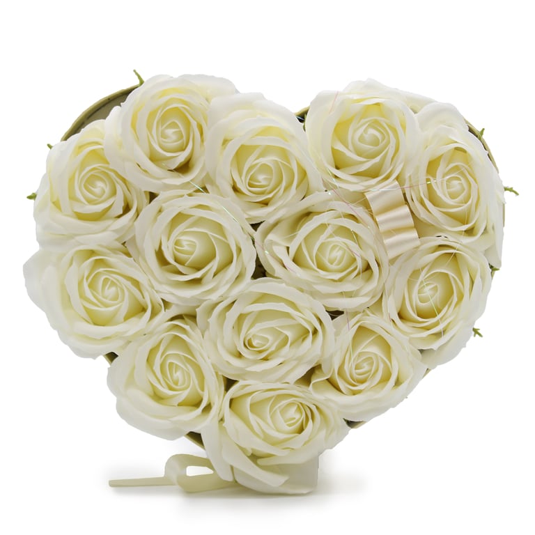 13 Cream Rose Soap Bouquet - Handcrafted by Heart