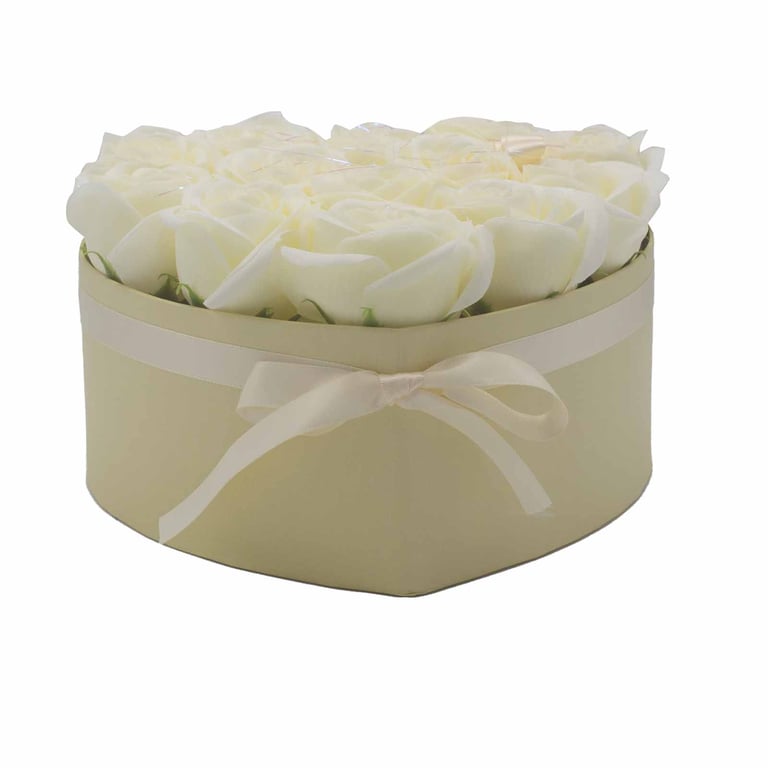13 Cream Rose Soap Bouquet - Handcrafted by Heart