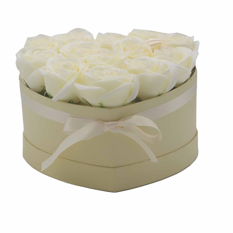 13 Cream Rose Soap Bouquet - Handcrafted by Heart