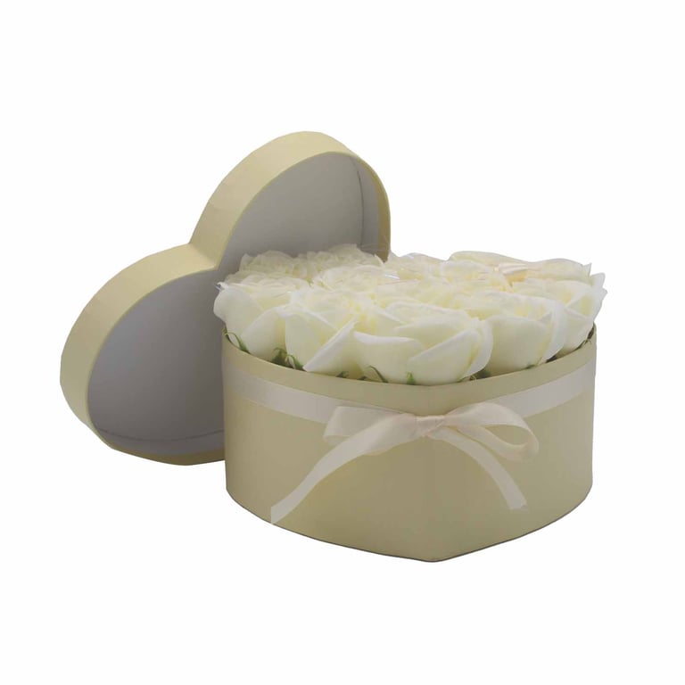 13 Cream Rose Soap Bouquet - Handcrafted by Heart