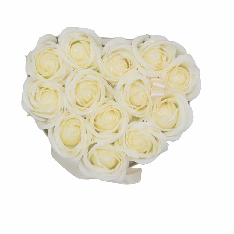 13 Cream Rose Soap Bouquet - Handcrafted by Heart