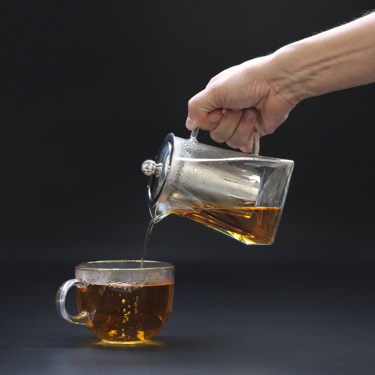 750ml Tower Shape Glass Infuser Teapot - Brew Fresh & Aromatic Tea