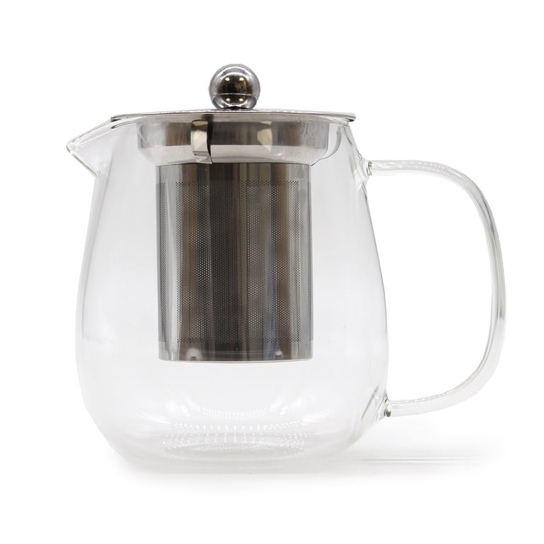 550ml Glass Infuser Teapot - Contemporary Design - Modern Brewing