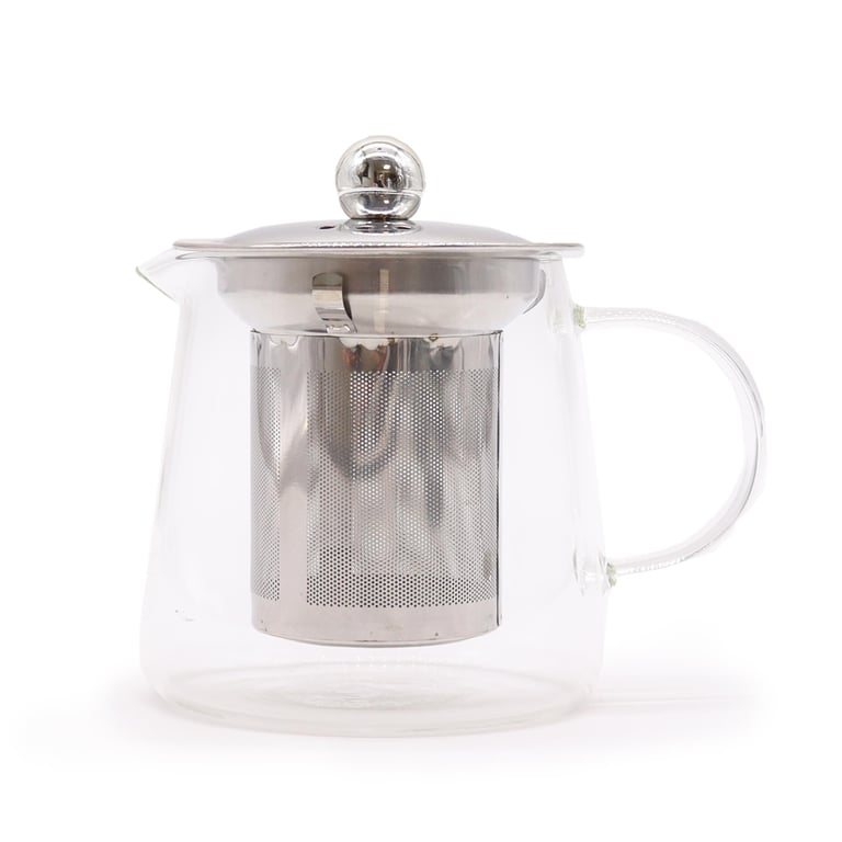 Glass Infuser Teapot - Flask Shape 350ml Tea Infuser Flask