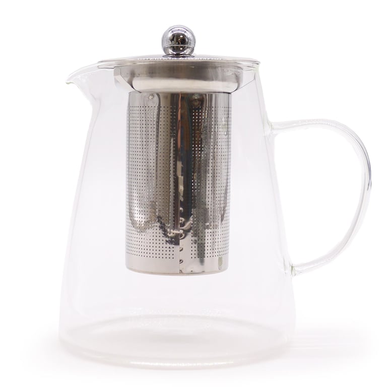 950ml Flask Shape Glass Infuser Teapot - Brew Perfect Tea