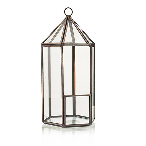 Lantern Shape Glass Terrarium - Durable & Attractive Design - BrandName