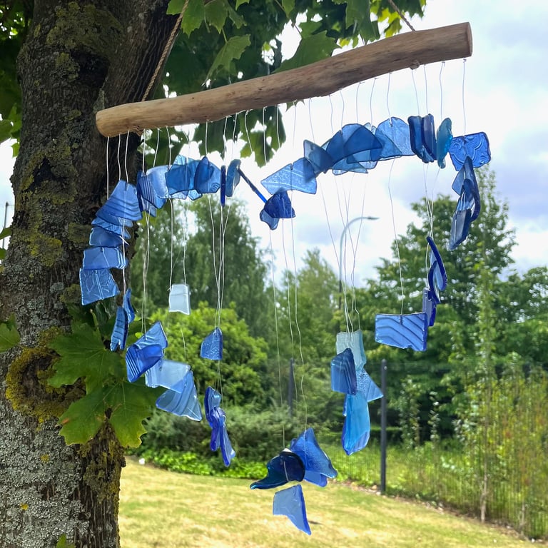 Decorative Blue Love Chime - Handcrafted Sound Enhancer