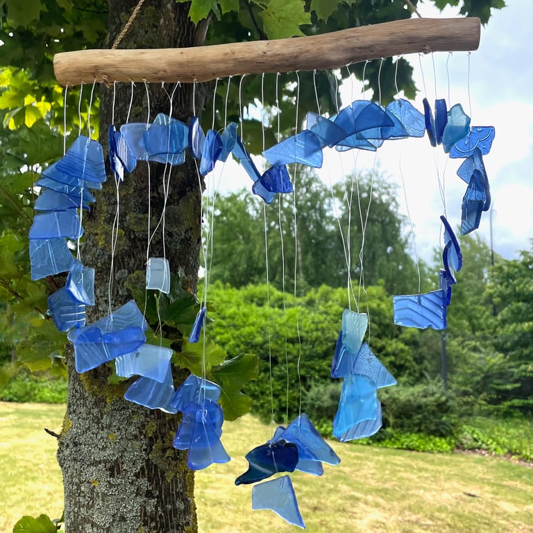 Decorative Blue Love Chime - Handcrafted Sound Enhancer