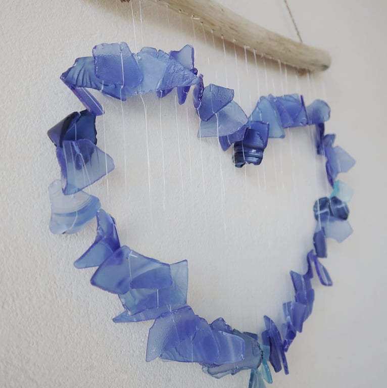 Decorative Blue Love Chime - Handcrafted Sound Enhancer