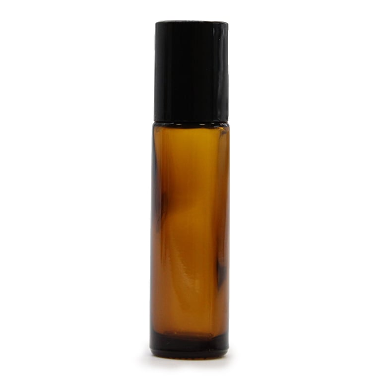 10ml Amber Roller Bottles - Essential Oil Storage and Fragrance Perfume Containers