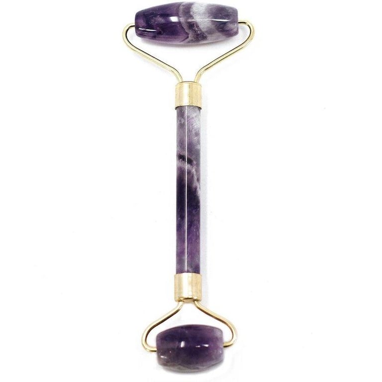 Rock Quartz Gemstone Face Roller - Anti-Aging Facial Massage Tool