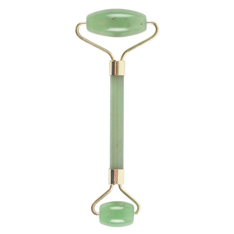 Jade Gemstone Face Roller - Anti-Aging Massage Tool for Facial Lymph Drainage and Relaxation