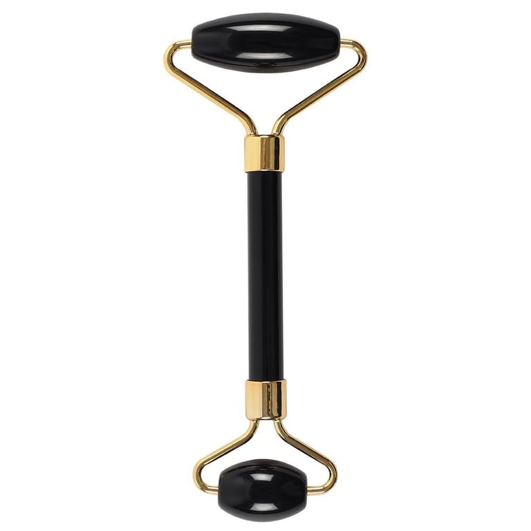 Black Obsidian Gemstone Face Roller - Anti-Aging Facial Massage Tool
