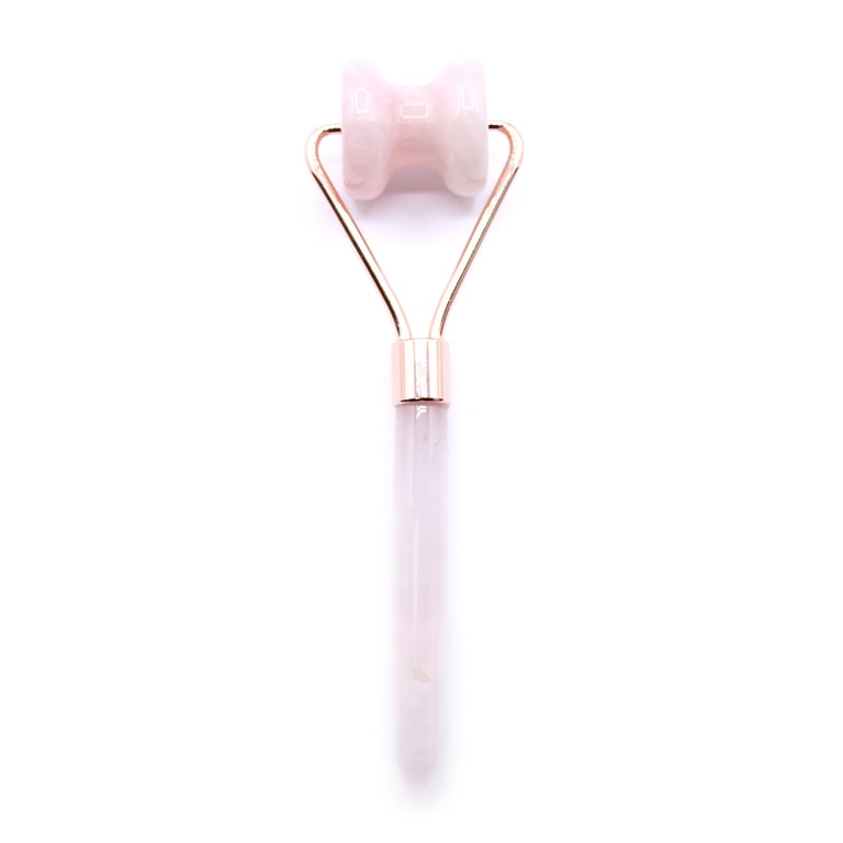 Rose Quartz Gemstone Jawline Roller for Toned and Smooth Skin