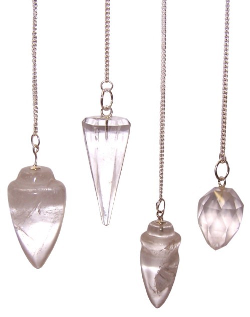 Rock Quartz Crystal Pendulum for Healing and Spirituality - Magic Pendulum Tool