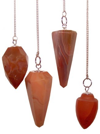 Carnelian Magic Pendulum - Metaphysical Divination Tool for Spirit Communication and Energy Healing