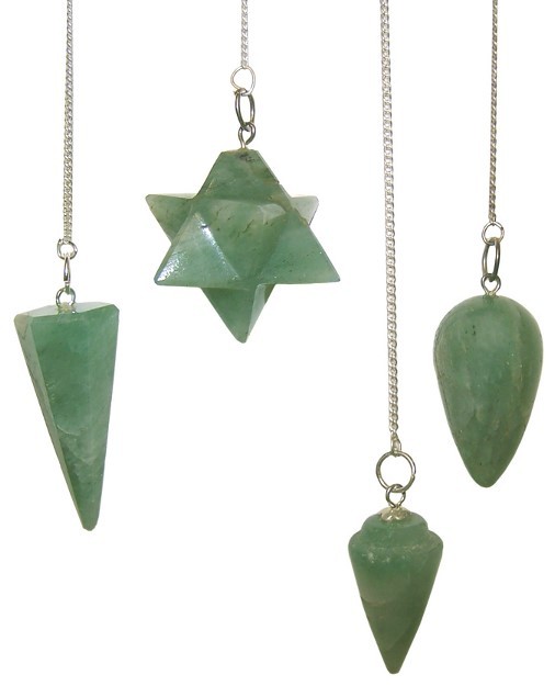 Green Aventurine Crystal Healing Pendulum - Metaphysical Divination Tool for Balance and Clarity