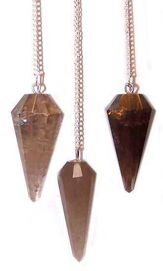 Smoky Quartz Crystal Pendulum - Spiritual Divination Tool for Energy Healing and Intuition Development