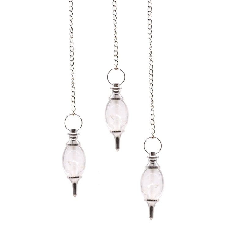 Rock Quartz Lingam Shaped Spiritual Crystal Pendulum - Energy Healing Tool