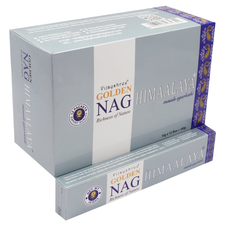 Golden Nag 15g Himalaya Incense Sticks - Spiritual and Home Fragrance