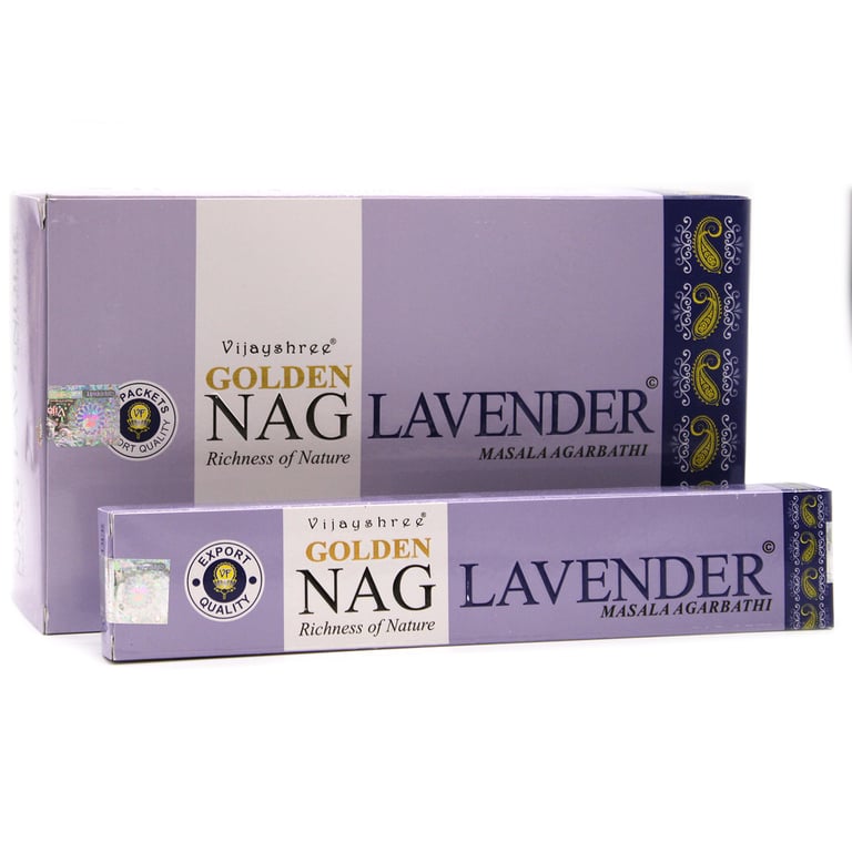 Golden Nag - 15g Lavender Essential Oil Home Fragrance Incense Sticks