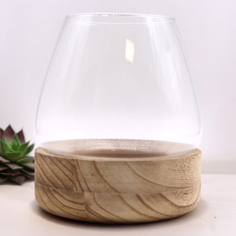 Large Tung Wood Terrarium - Spacious Habitat for Plants & Small Pets