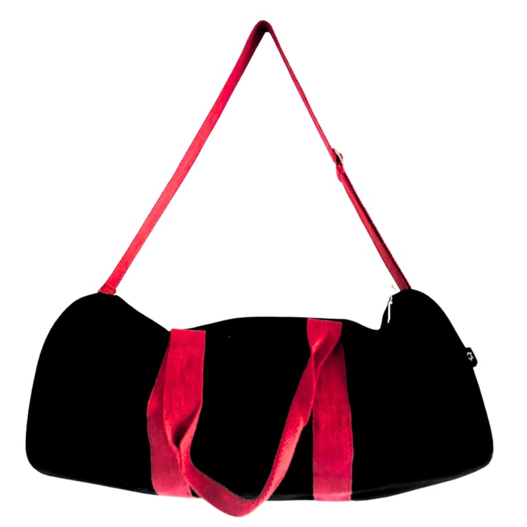 Gym Bag - Durable Black/Cherry Pink Handle - Don t Quit