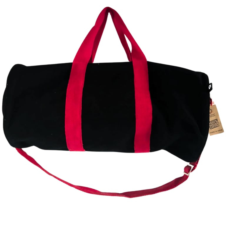 Gym Bag - Durable Black/Cherry Pink Handle - Don t Quit