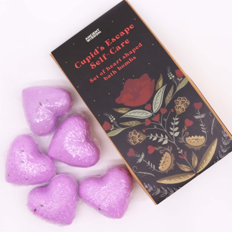 Cupid s Escape Self Care Bath Heart Gift Set - Romantic Relaxation Essentials for Couples