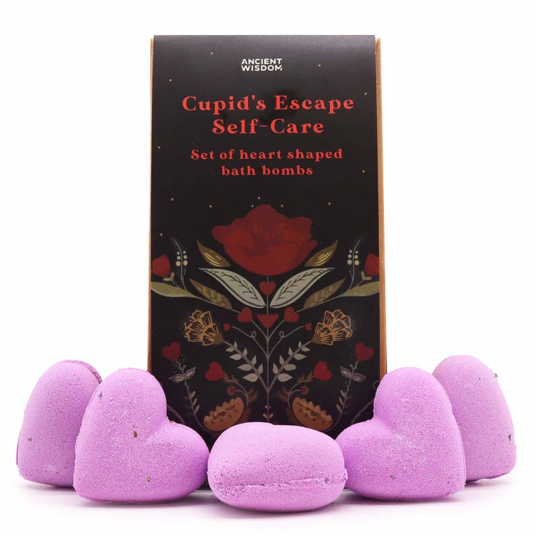 Cupid s Escape Self Care Bath Heart Gift Set - Romantic Relaxation Essentials for Couples