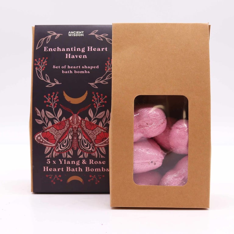 Enchanting Heart Heaven Bath Gift Set - Luxury Romantic Bathtub Accessories