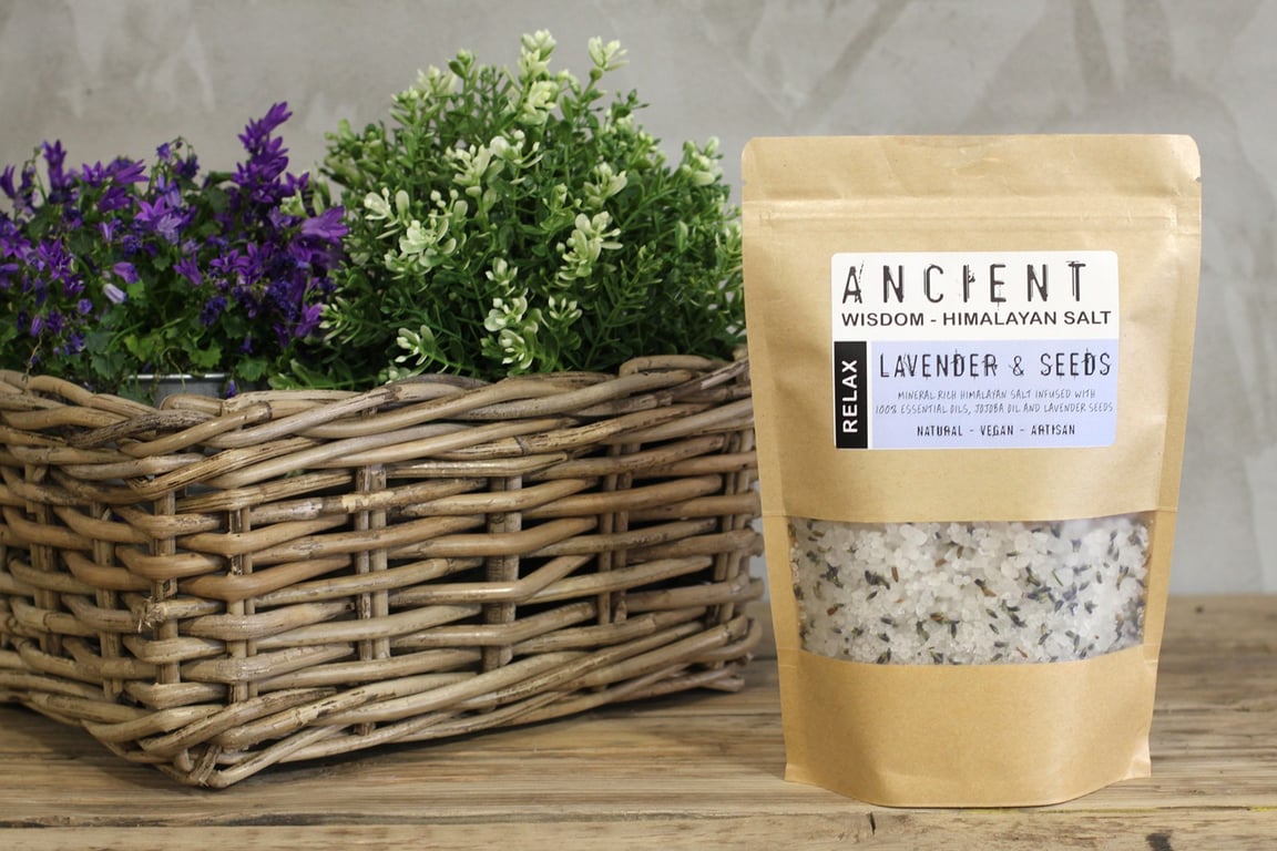 Himalayan Bath Salt Blend 500g - Detoxifying Relaxation Bath Salts for Stress Relief