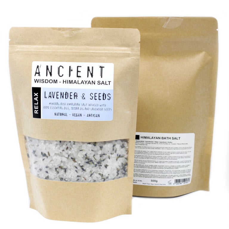 Himalayan Bath Salt Blend 500g - Detoxifying Relaxation Bath Salts for Stress Relief