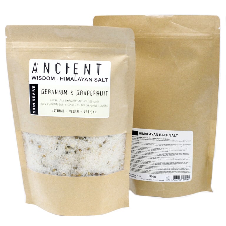 Himalayan Bath Salt Blend 500g - Natural Mineral Rich Skin Revival Soak