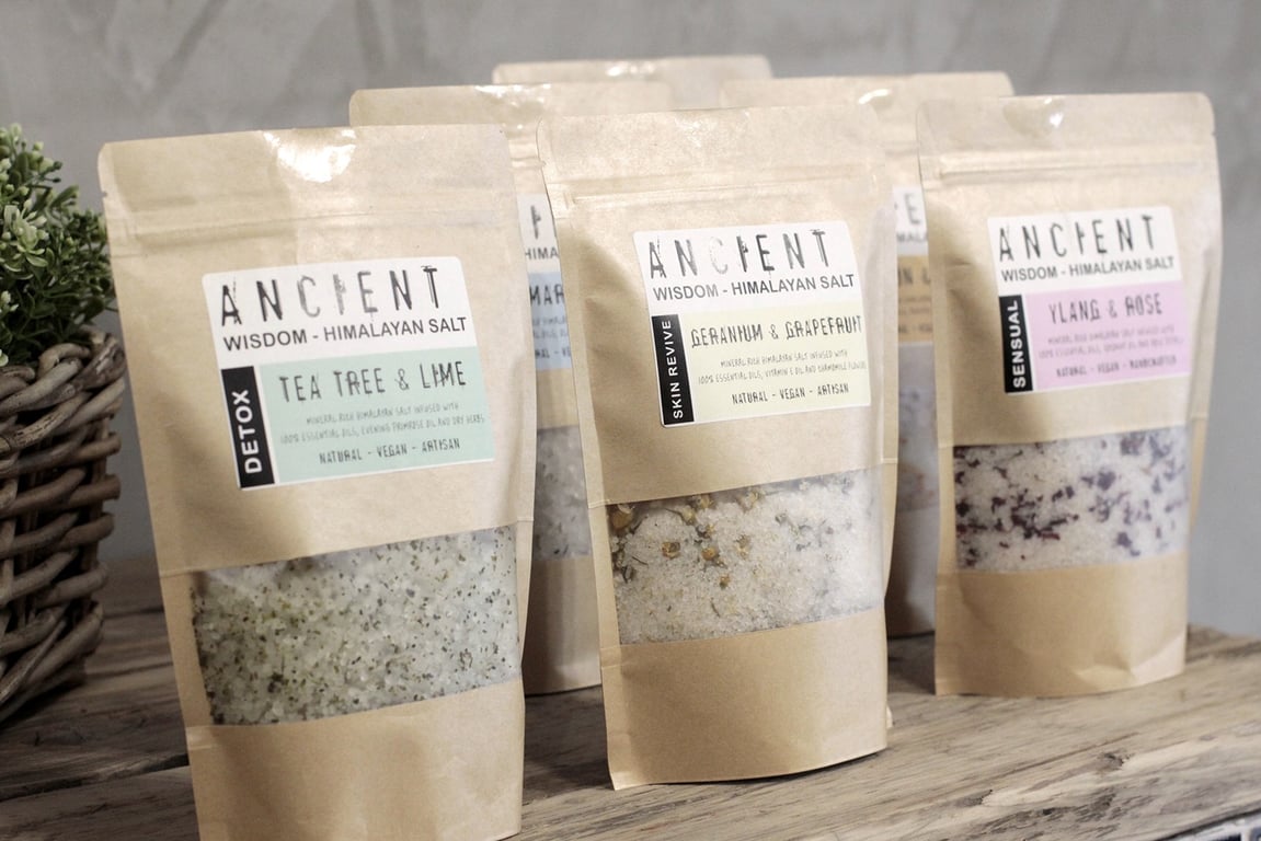 Himalayan Bath Salt Blend 500g - Natural Mineral Rich Skin Revival Soak