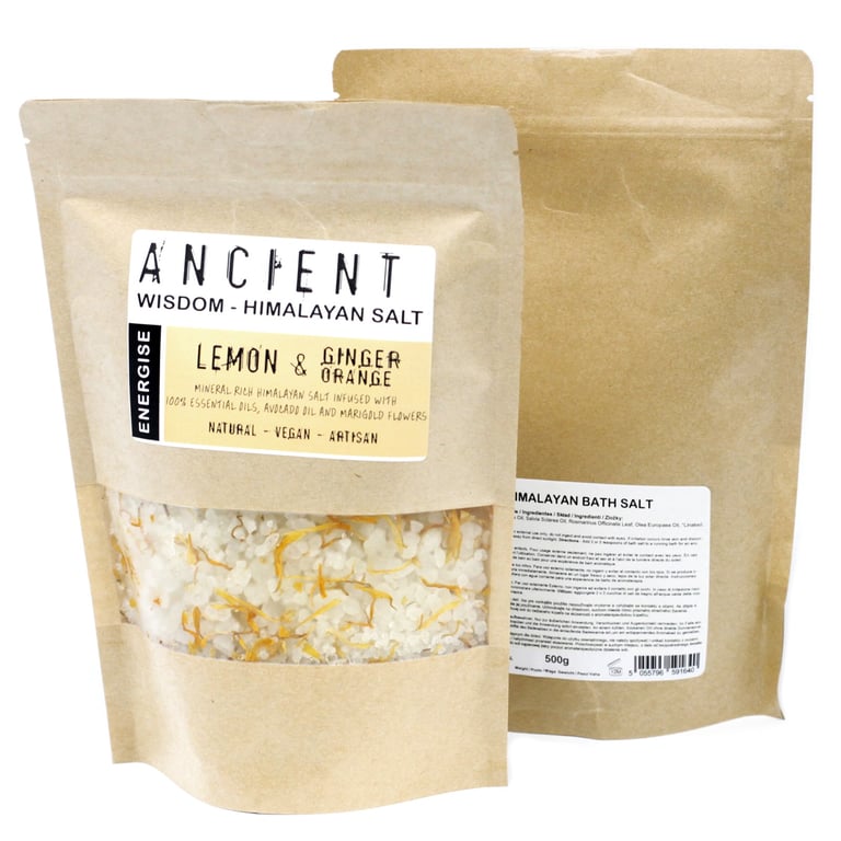 Himalayan Bath Salt Blend 500g - Energising Natural Relaxation and Wellness Solution