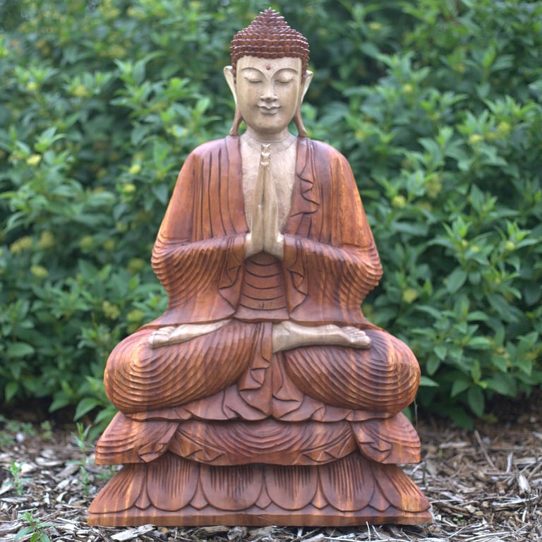 80cm Hand-Carved Buddha Statue - Premium Quality Craftsmanship