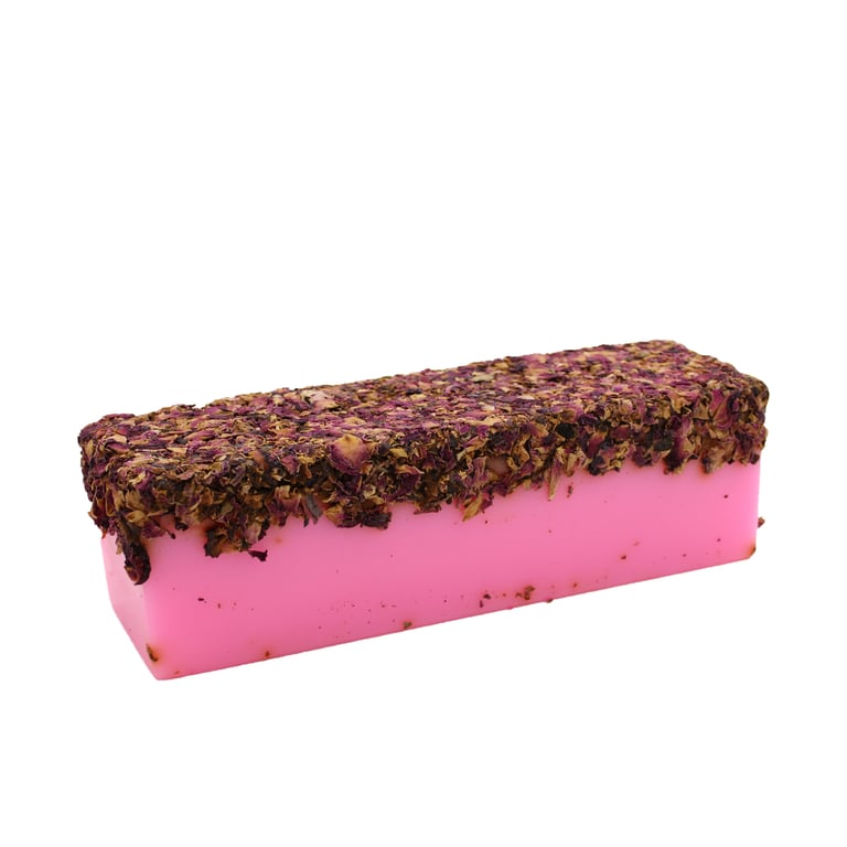 Rose & Rose Petal Soap Loaf - Luxury Aromatic Bathing Experience - Brand Name