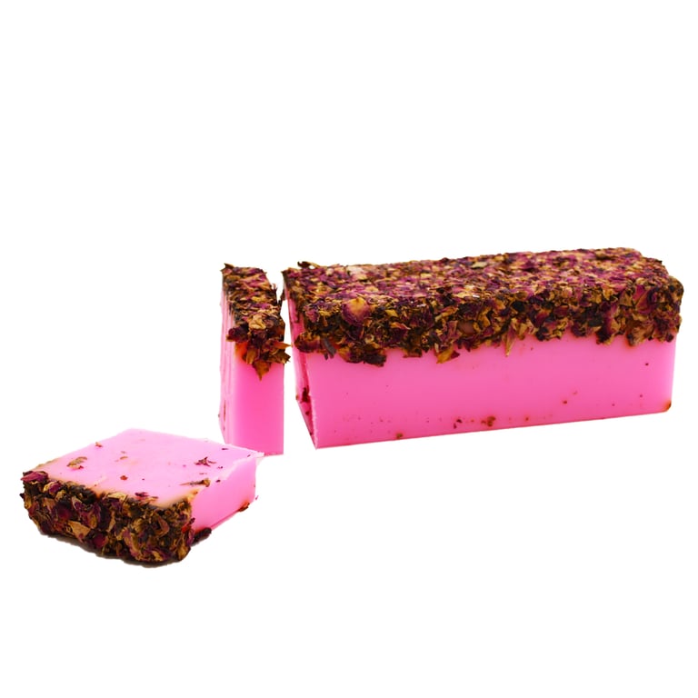 Rose & Rose Petal Soap Loaf - Luxury Aromatic Bathing Experience - Brand Name