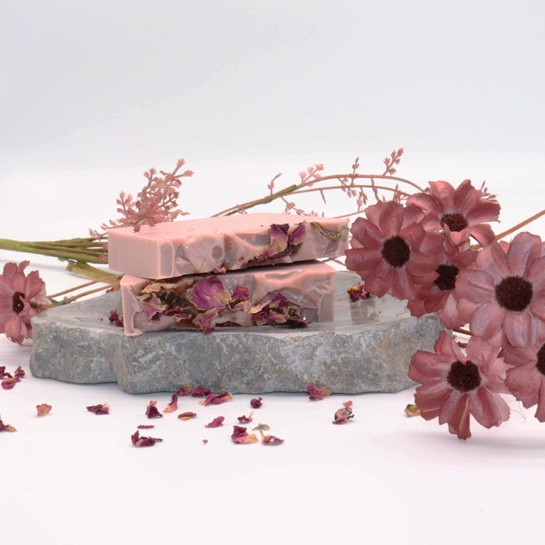 Enchanted Rose Natural Handmade Soap Bar 100g - Fragrant Rose Beauty Gift