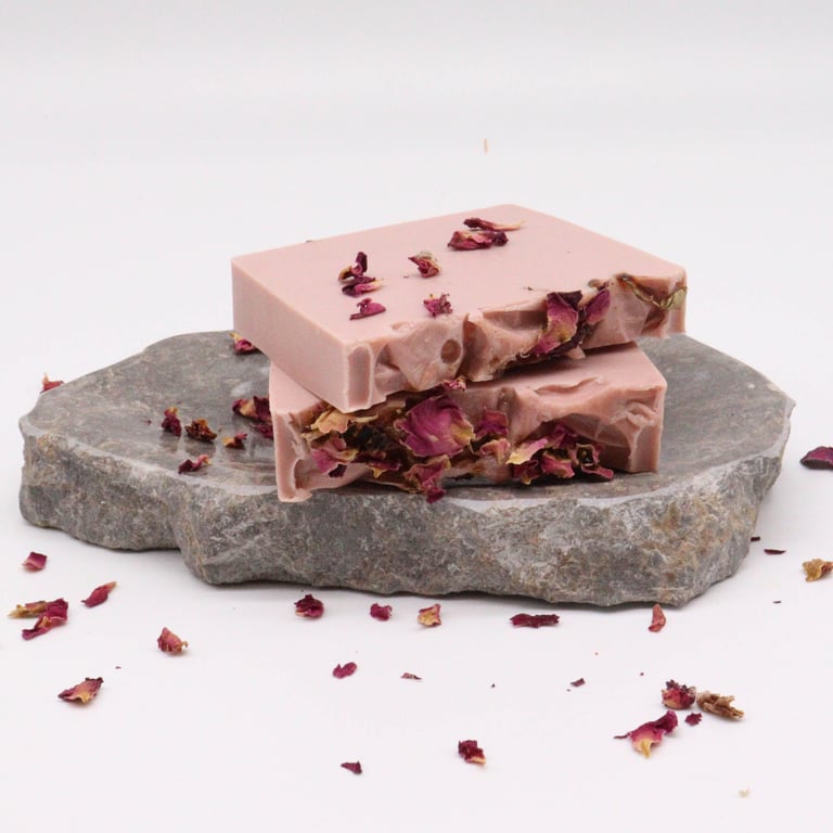 Aromatic Rose Soap Loaf - Handmade & Moisturizing - Enchanted Collection