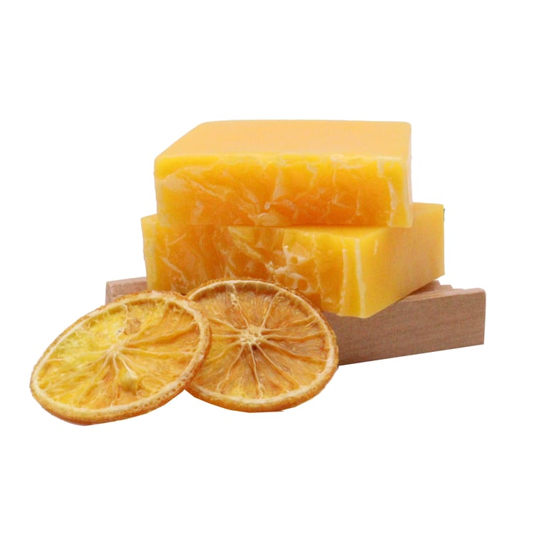 Natural Handmade Mandarin & Honey Soap Bar, 100g, Skincare Luxury